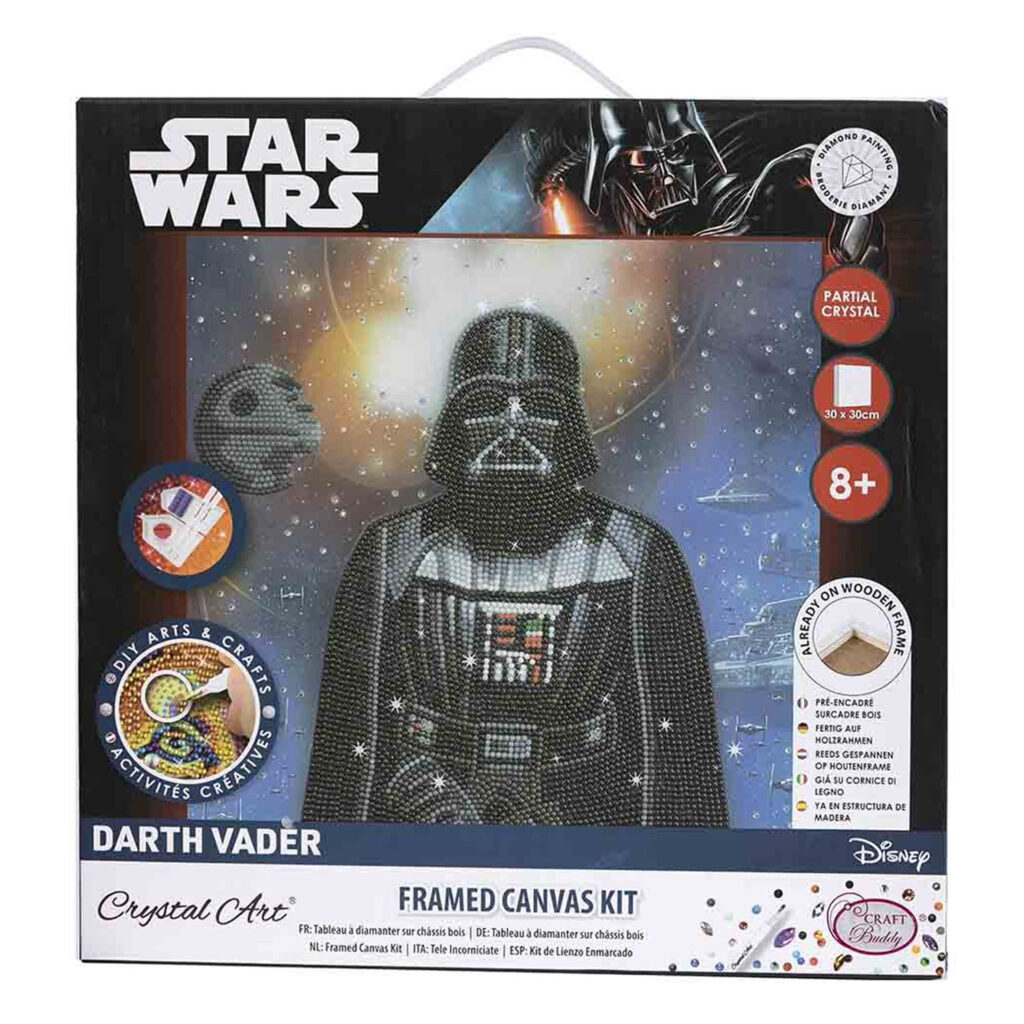 Craft Buddy Darth Vader, 30X30Cm Crystal Art Kit