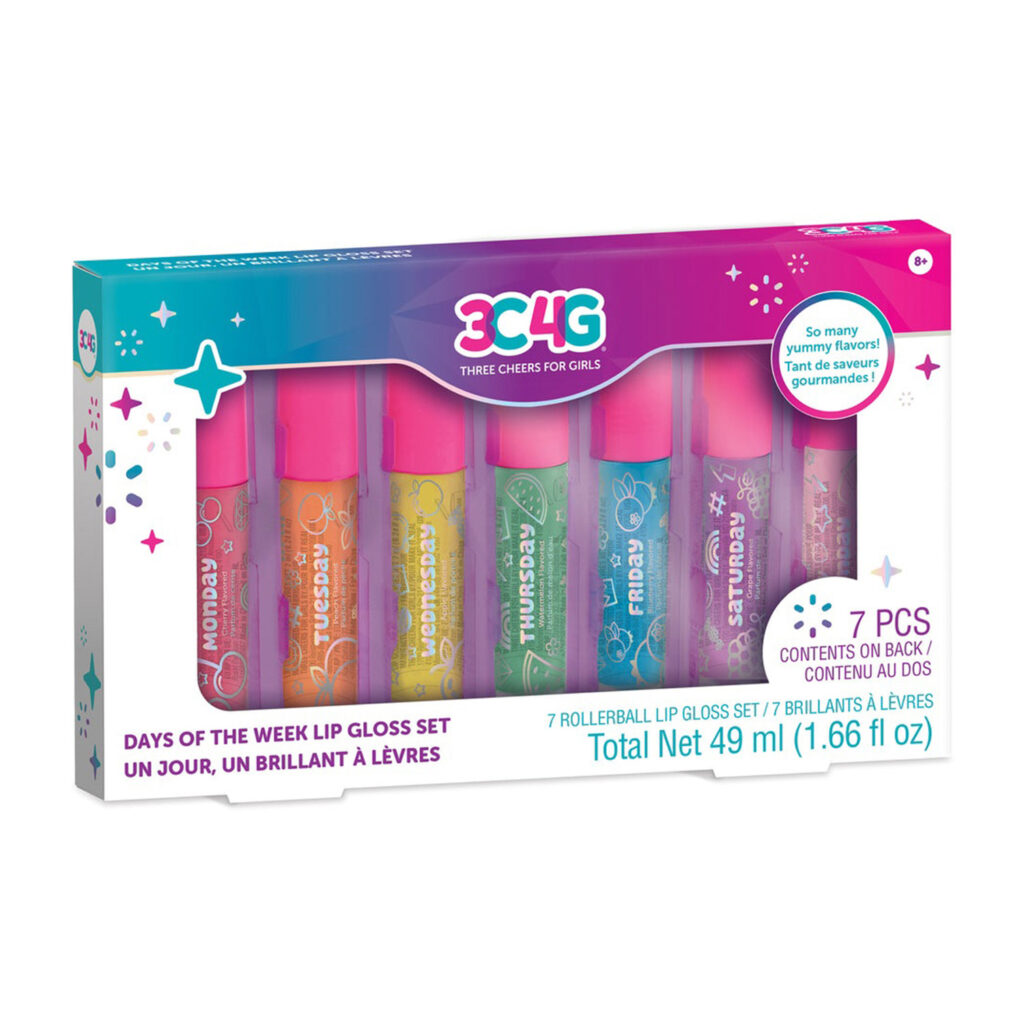 Zuru 3C4G Days Of The Week Rollerball Lip Gloss Set