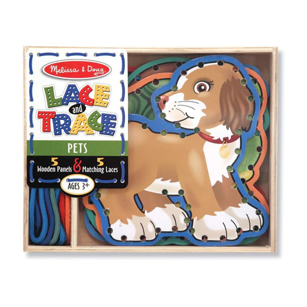 Melissa & Doug Wooden Panels & Laces - Pets