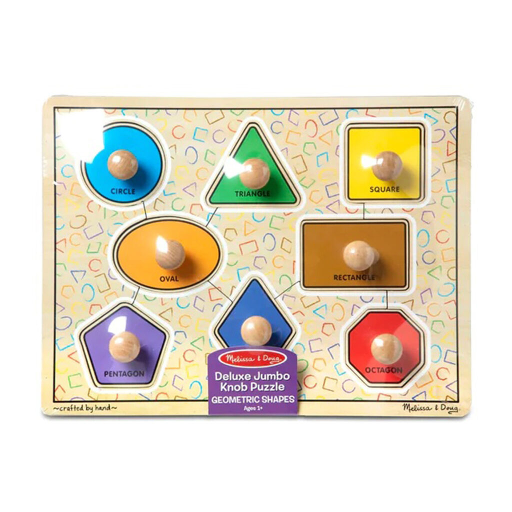 Melissa & Doug Jumbo Knob Large Shapes Puzzle - 8 Pieces