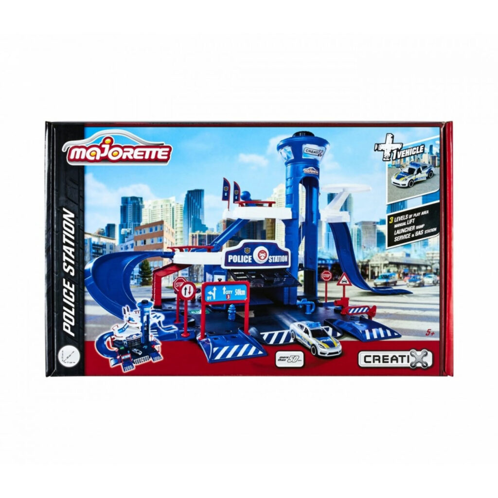 Majorette Creatix Police Station + 1 Vehicle
