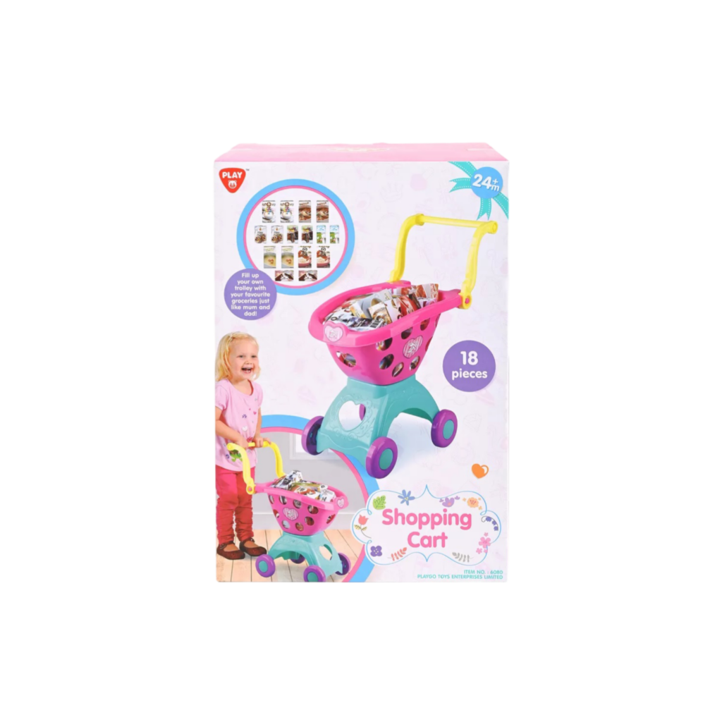 Playgo Shopping Cart - 18 Pcs
