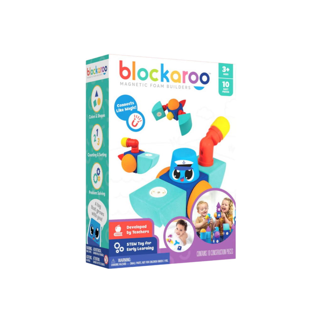 Blockaroo Magnetic Foam Blocks -Small -Boat
