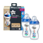 Tommee Tippee Closer To Nature Feeding Bottle, 340Ml X 2 - Boy