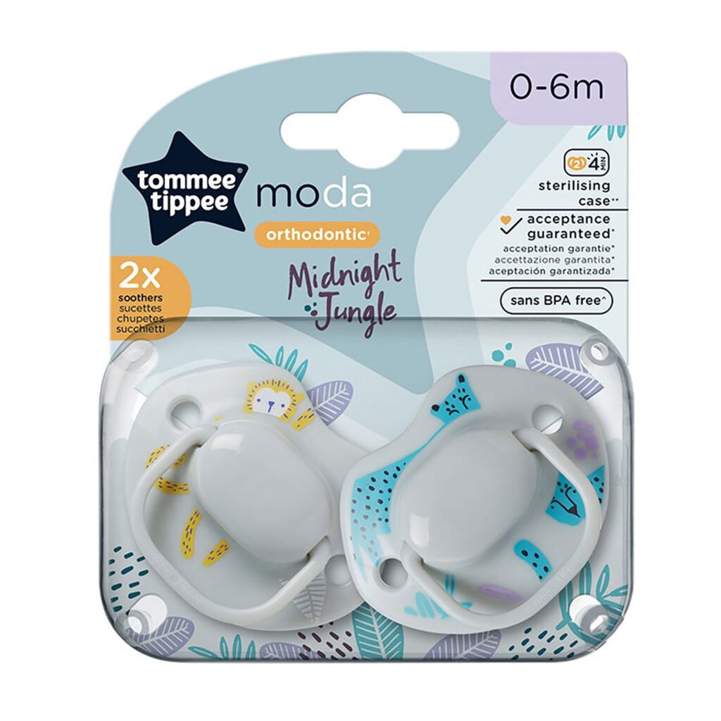 Tommee Tippee 2X 0-6M Moda Soothers
