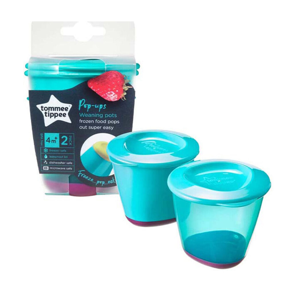 Tommee Tippe Pop Ups Weaning Pots X 2 -Blue