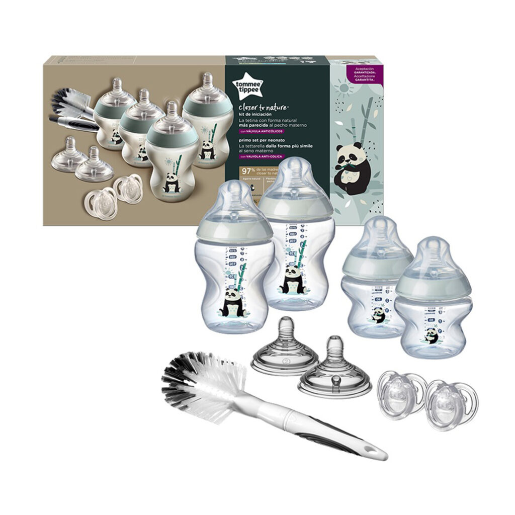 Tommee Tippee Closer To Nature Feeding Bottle Kit, Starter Set - Girl