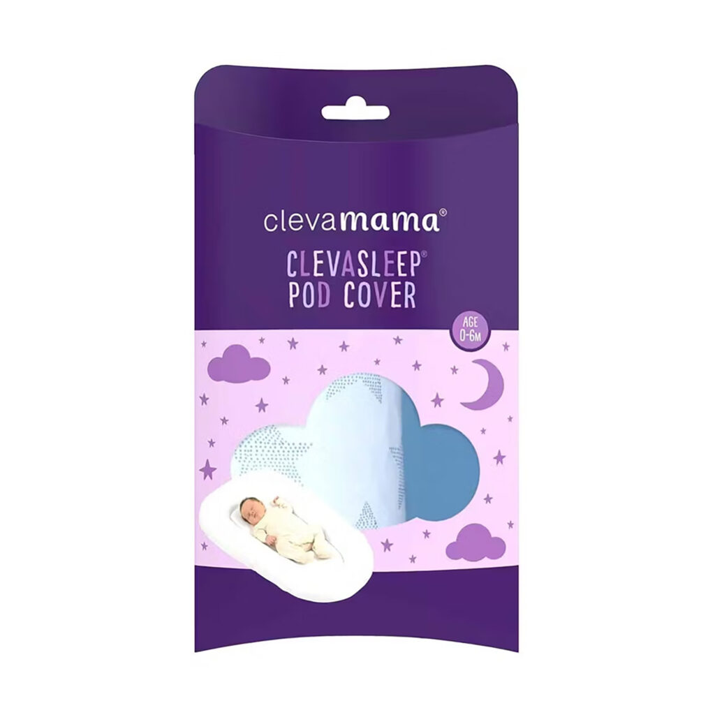 Clevamama Clevafoam Baby Pod Cover - Blue (0-6M)