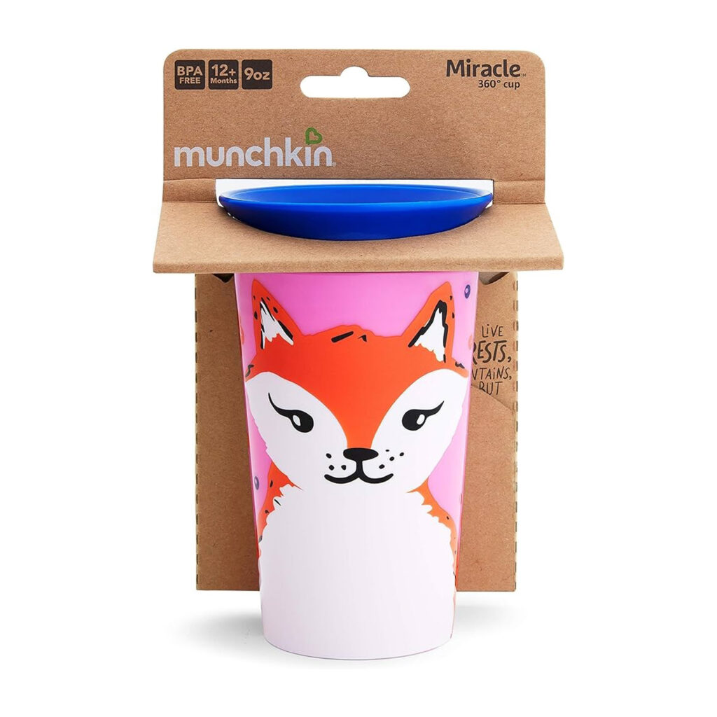 Munchkin 1Pk Miracle Wildlove Sippy Cup  Fox - 9Oz