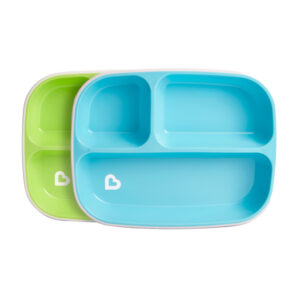 Munchkin 2Pk Splash Divided Plates (Eu)