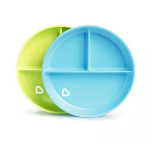 Munchkin 2Pk Suction Plates-Blue/Green