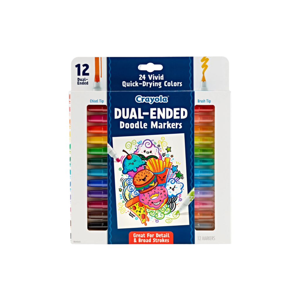 Crayola 12 Ct Dual-Ended Doodle Markers