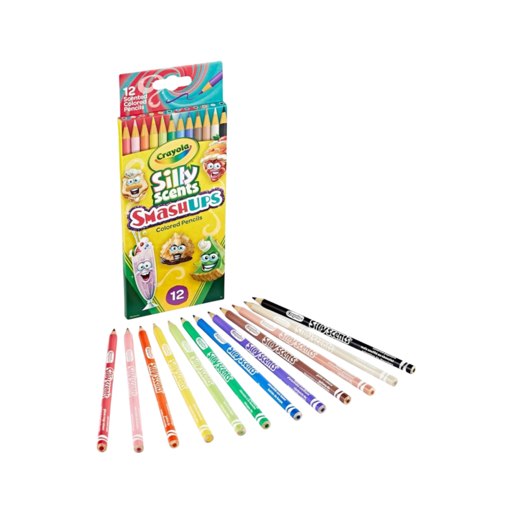 Crayola 12 Ct Silly Scents Smash Ups Colored Pencils