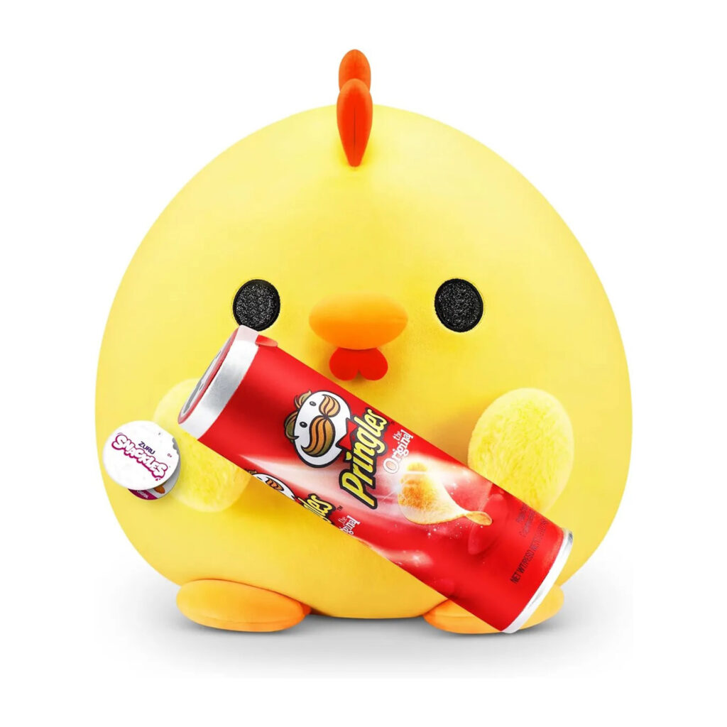 Zuru Snackles Medium - Chicken Holding Plush Pringles The Original 5.2 Oz