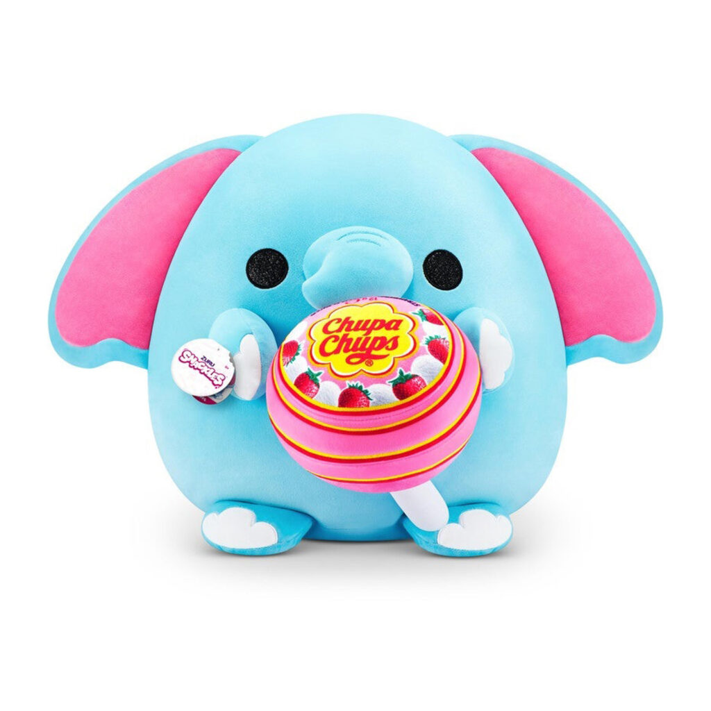 Zuru Snackles Medium - Elephant Holding Plush Chupa Chups Lollilop