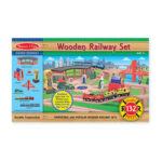 Melissa & Doug Wooden Railway Set