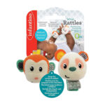 Infantino Wrist Rattles - Monkey/Panda