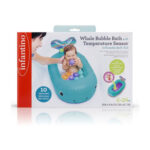 Infantino Whale Bubble Bath With Temperature Sensor Inflatable Bath Tub