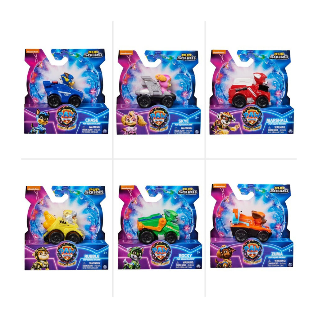 Paw Patrol Movie2 Pup Squad Racers Assorted.    6067086
