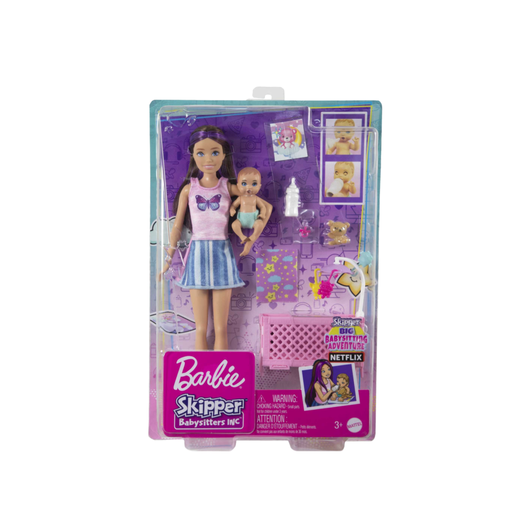 Mattel Barbie Skipper Babysitters Inc. Doll And Playset - Sleepy Baby Skipper