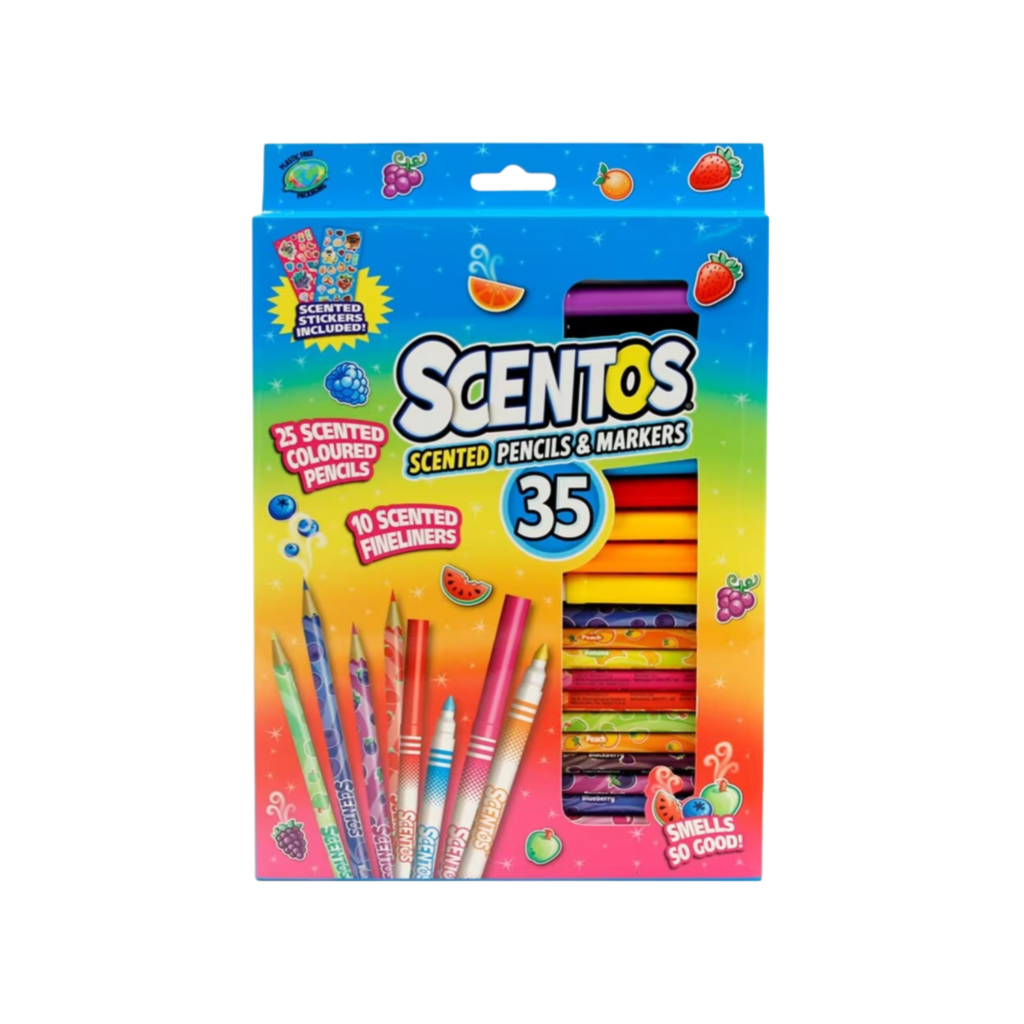 Scentos 35 Fine Line Markers & Colouring Pencils