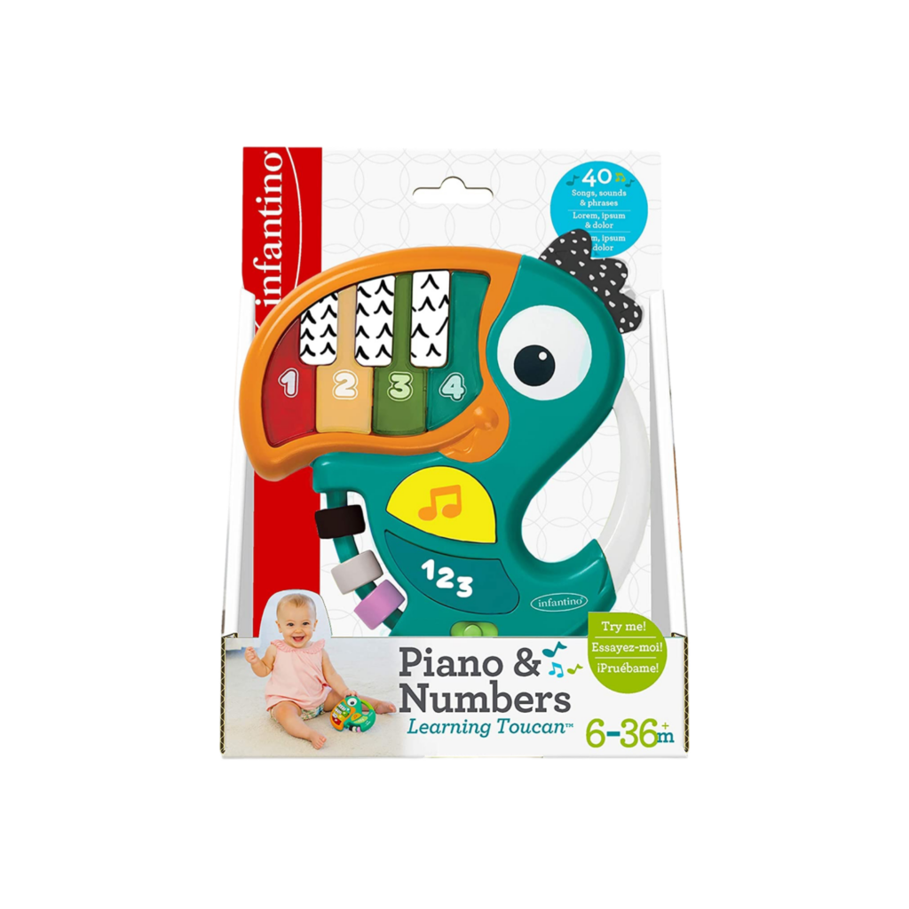 Infantino Piano & Numbers Learning Toucan