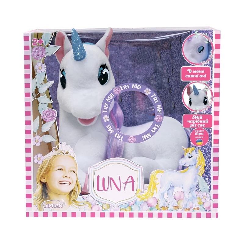 Bambiolina 36Cm Plush Luna With Three Fairy Tales In English Version