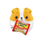 Zuru  Snackles Medium - Corgi Holding Plush Maruchan Ramen Noodle Soup Chicken 3 Oz