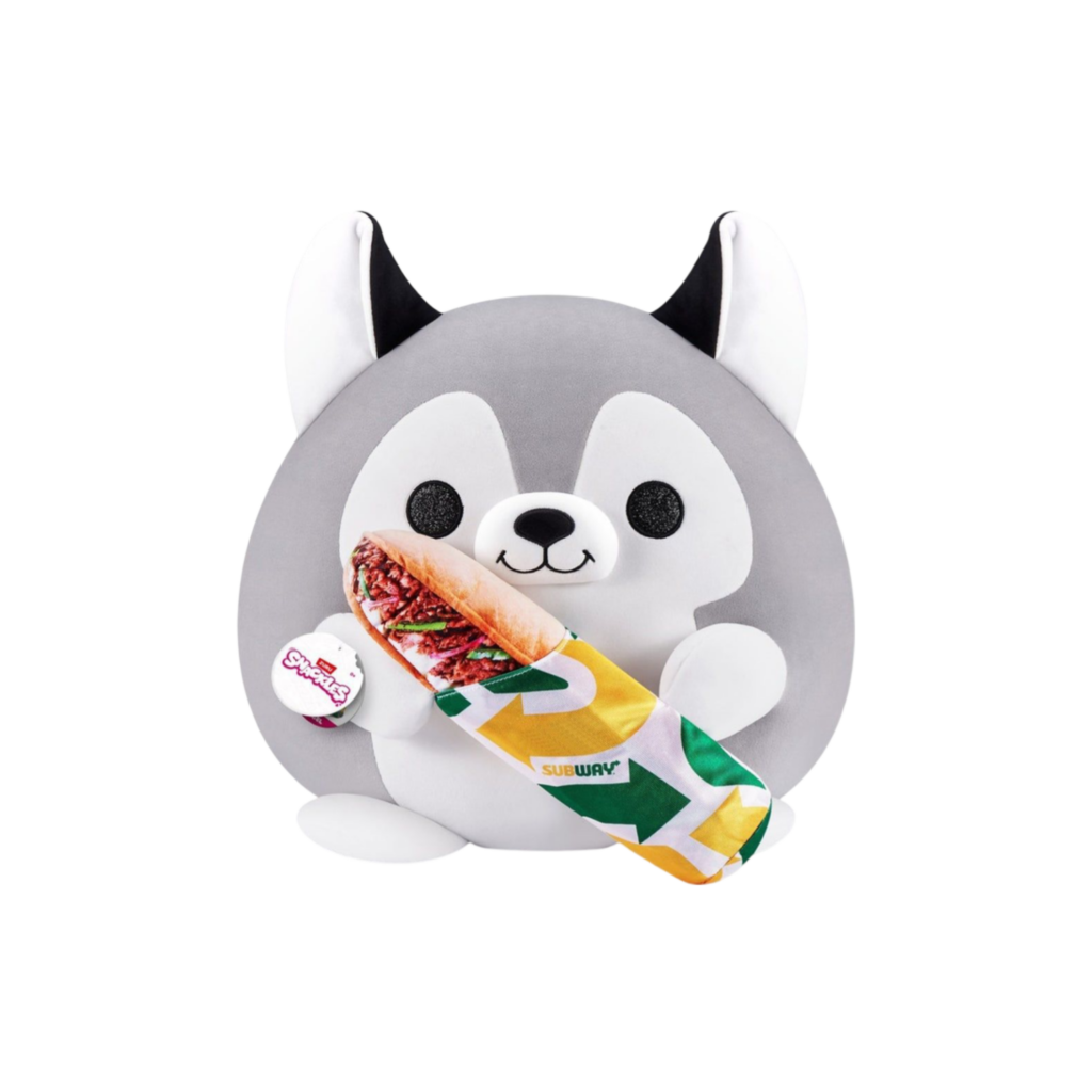 Zuru Snackles-Snackles Int-Series 1 Plush Medium(Huskie&Subway)-Hang  Tag,6Pcs/Ctn