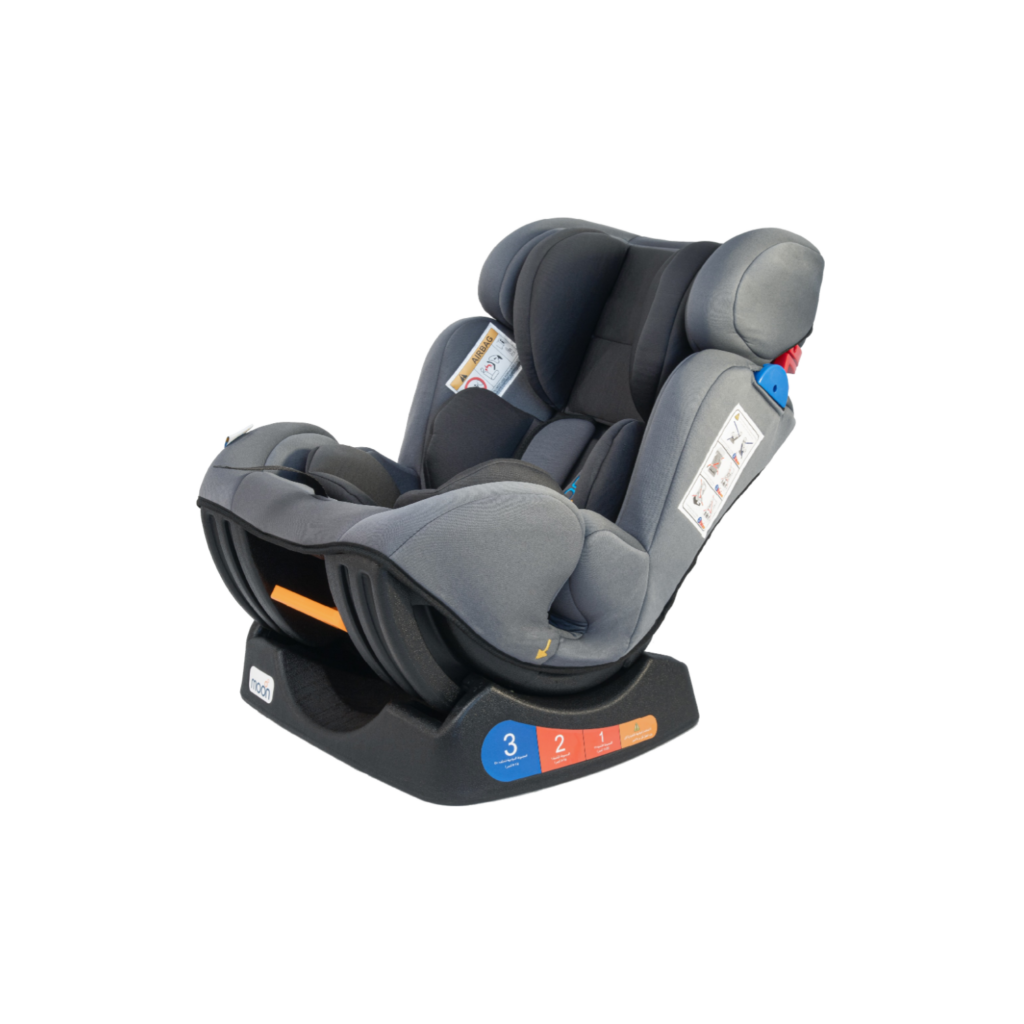 Moon Juvenile Sumo Baby/Infant Car Seat Suitable From Birth To 6 Years-(Group(0,1,2) (0-25 Kg)-Grey