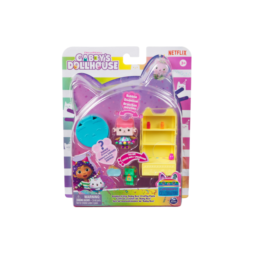 Spin Master Gabby'S Dollhouse Figure Bobble Kitty Baby Crafty Pack