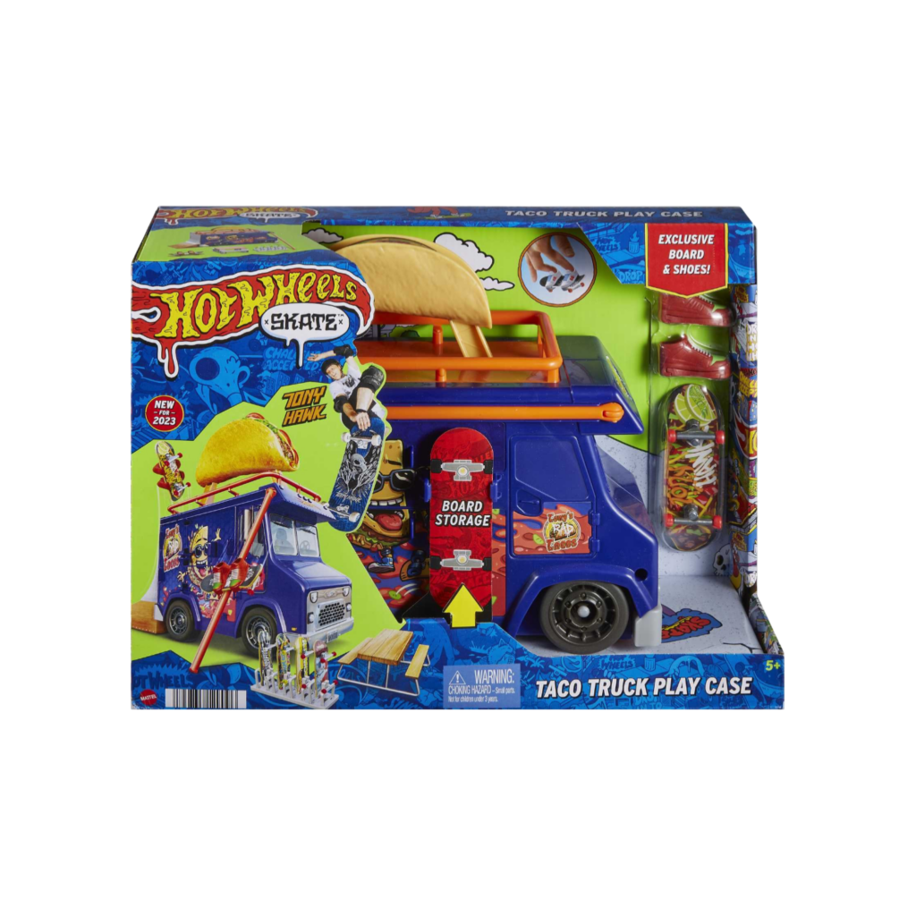 Mattel Hot Wheels Skate Tony'S Taco Truck Play Case