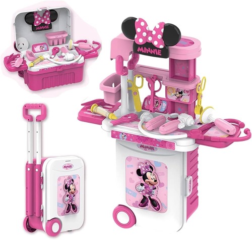 Disney Minnie Mouse Doctor Set Trolly Case 3In1