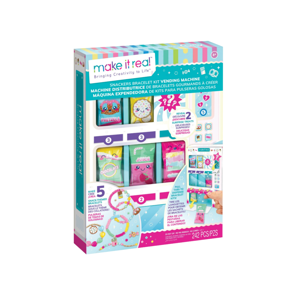 Zuru Make It Real Bracelet Snackers Diy Jewelry Vending Machine