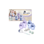 Tommee Tippee Set Of  Closer To Nature Baby Bottles With Purple Brush My Baby Feeding / Breastfeeding Bottles, Mug
