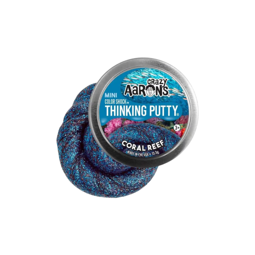 Crazy Aaron Mini Coral Reef - 2" Thinking Putty Tin For Eu