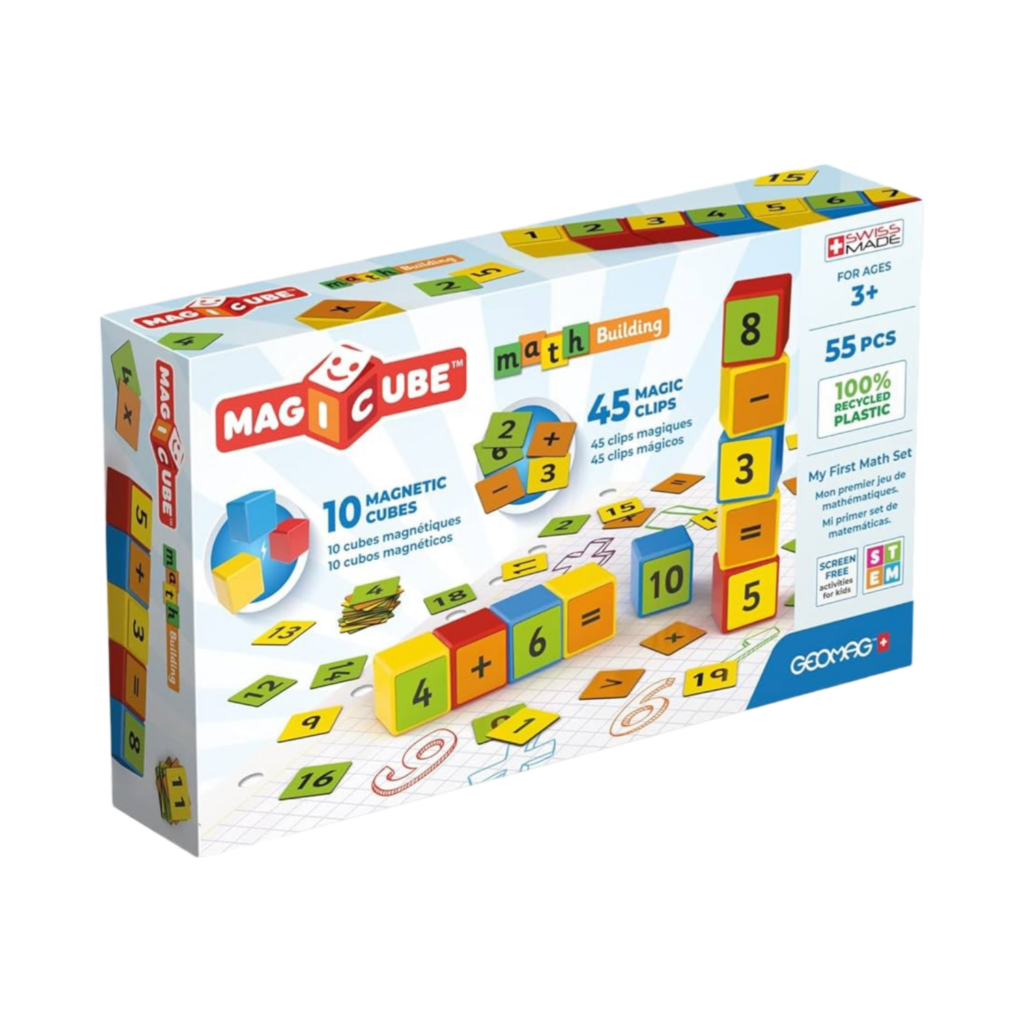 Geomag Magicube Math Building Recycled Clips 55 Pcs