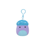 Squishmallows Little Plush 3.5" Clip-Onsqm Pyle - Purple And Blue Mushroom With Fuzzy Belly