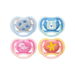 Philips Avent Ultra Air Freeflow Soother Paw Whale 6-18M Mixed X2