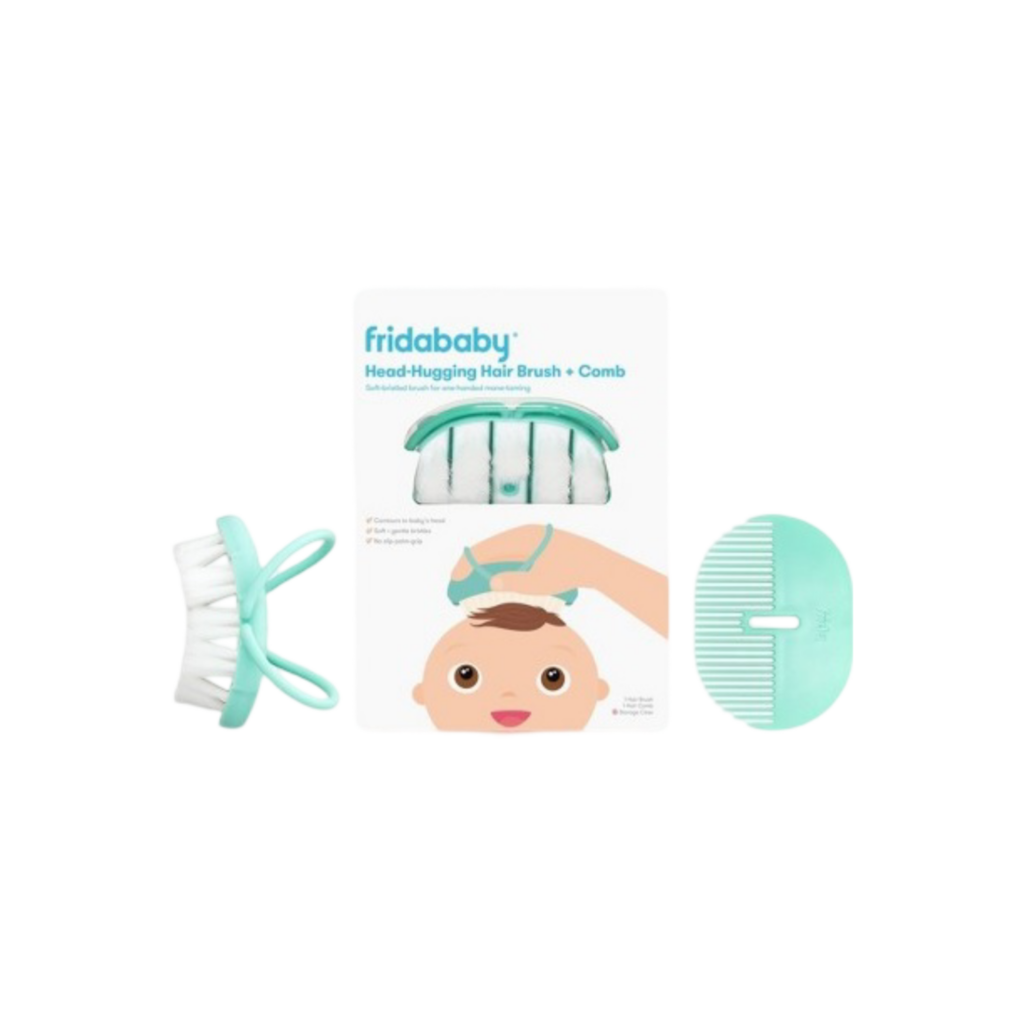 Frida Baby Infant Head-Hugging Hairbrush + Styling Comb Set