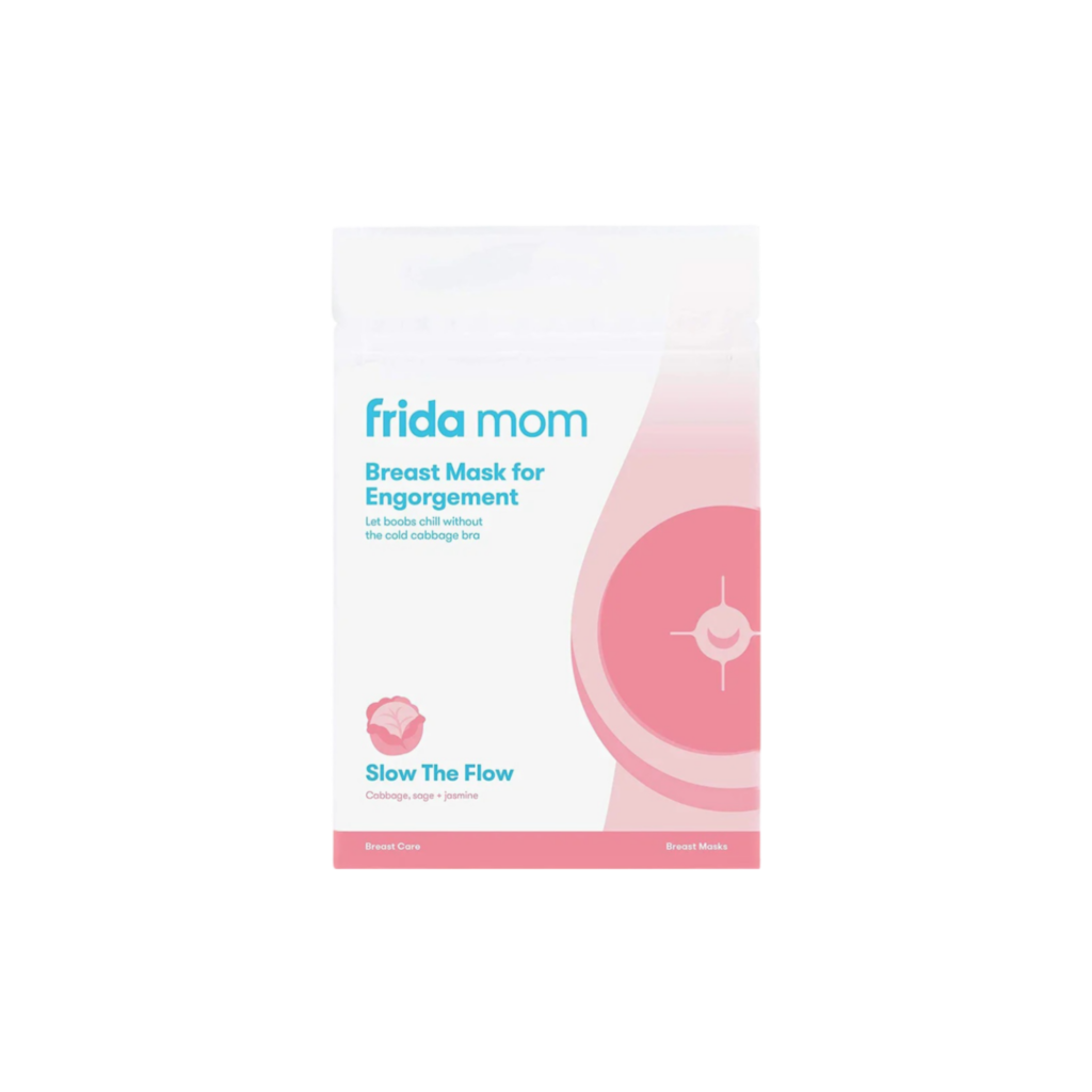 Frida Mom Breast Mask For Engorgement - Relieve Engorged Boobs + Breastfeeding Weaning- 2 Sheet Masks