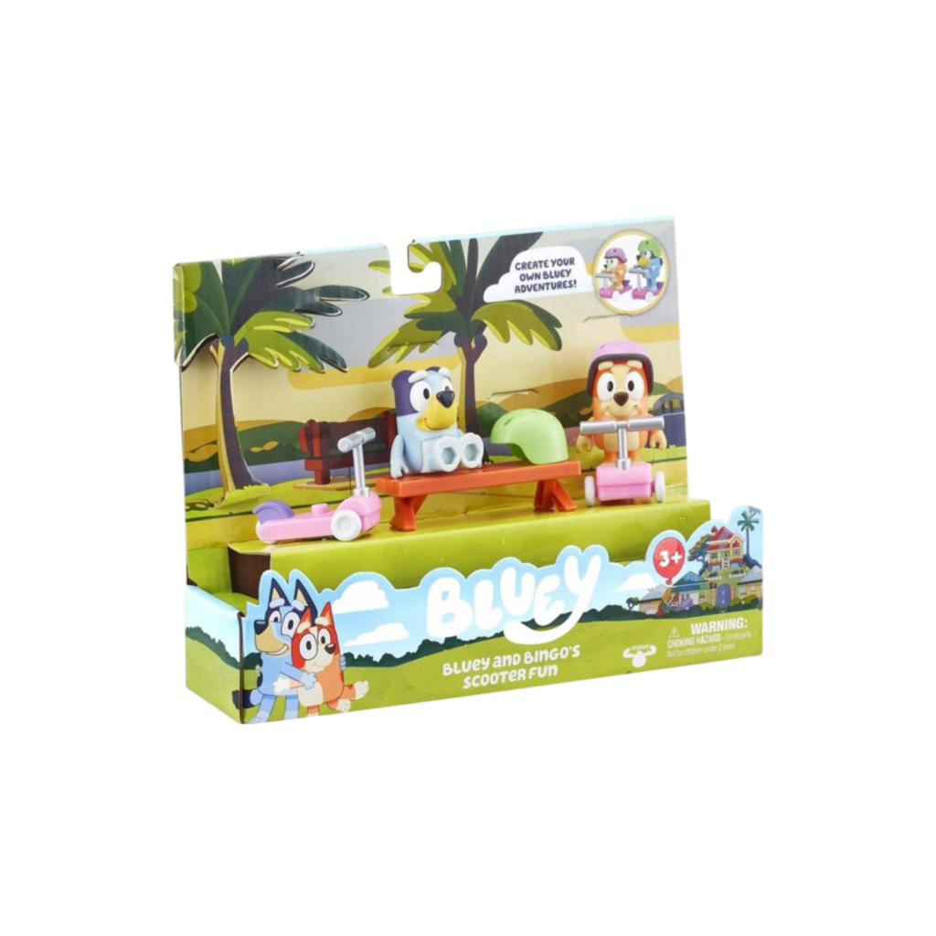 Bluey S4 Figure & Vehicle Playset - Scooter Time