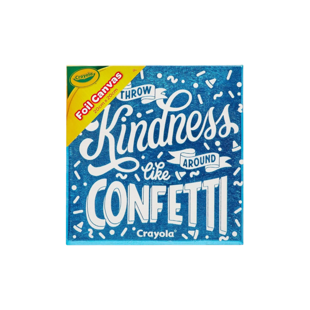 Crayola Foil Cyo Canvas 20X20Cm - Positivity