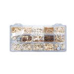 Buki Box Of Wooden Beads  Natural