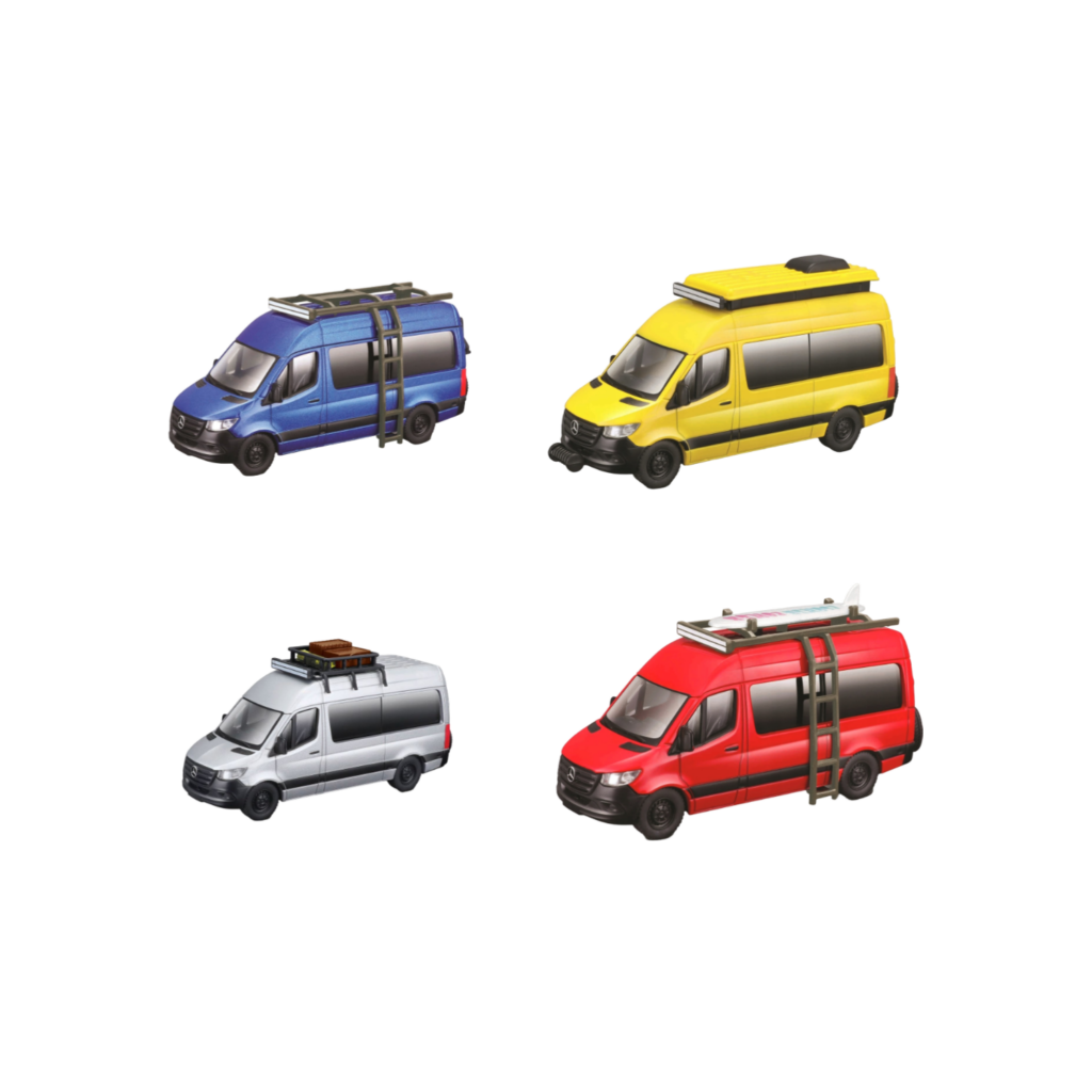 Maisto 4.5" Weekenders Mercedes-Benz Sprinter, Asstd.