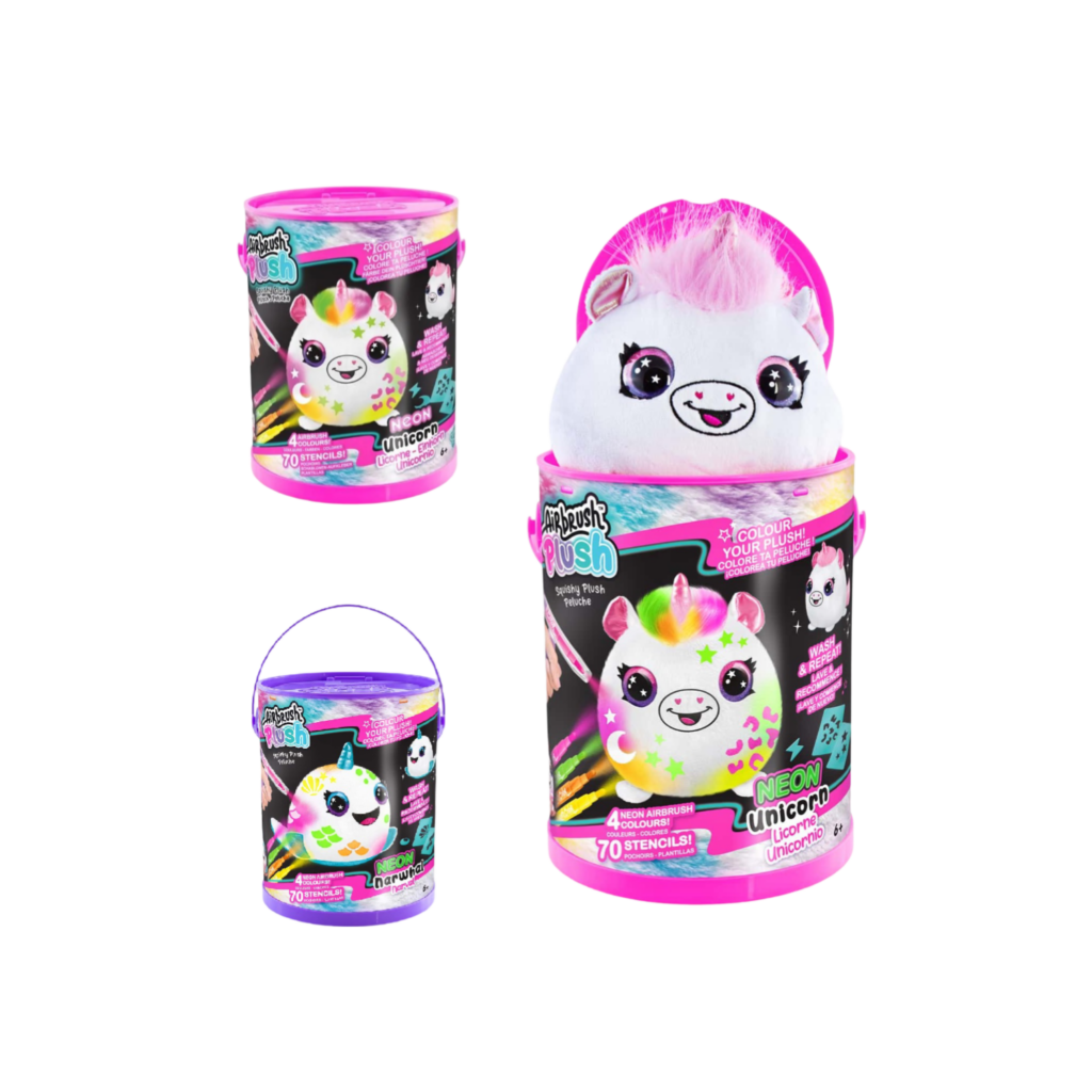 Canal Toys Airbrush Plush - Neon Squish Pals Paint Can