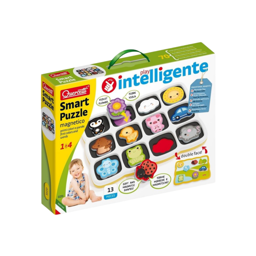 Quercetti Smart Puzzle Primi Colori E Parole