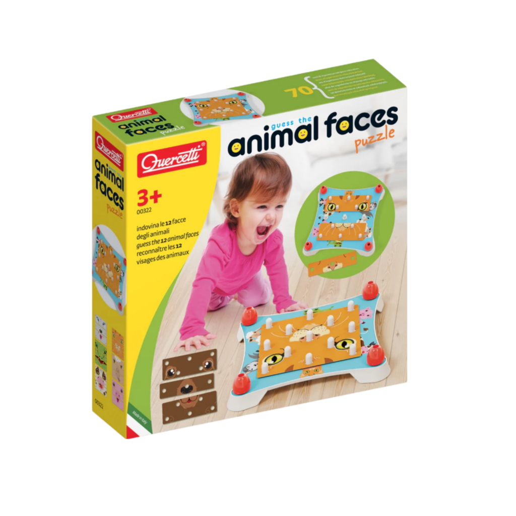Quercetti Guess The Animal Face Puzzle