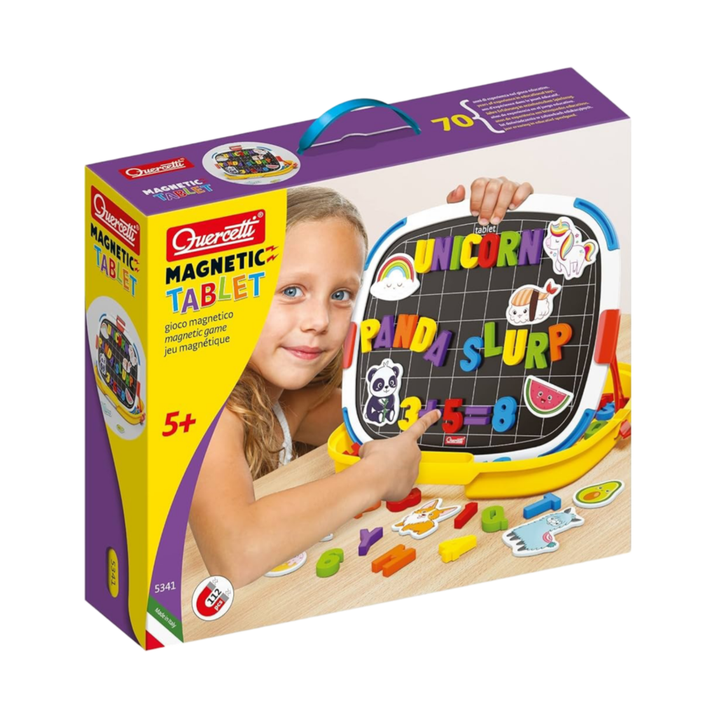 Quercetti Tablet Magnetico Lettere + Numerical