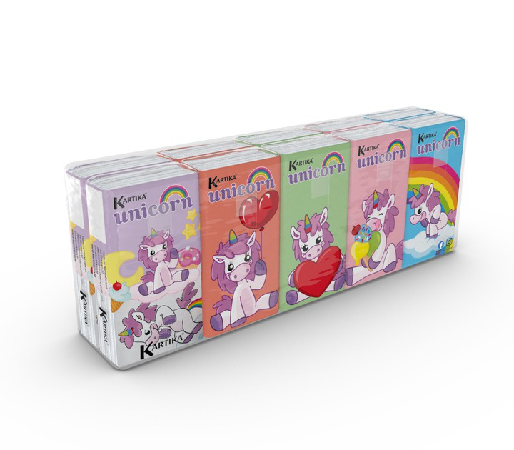 Stor Unicorn Handkerchiefs 10X9 (4 Plies)